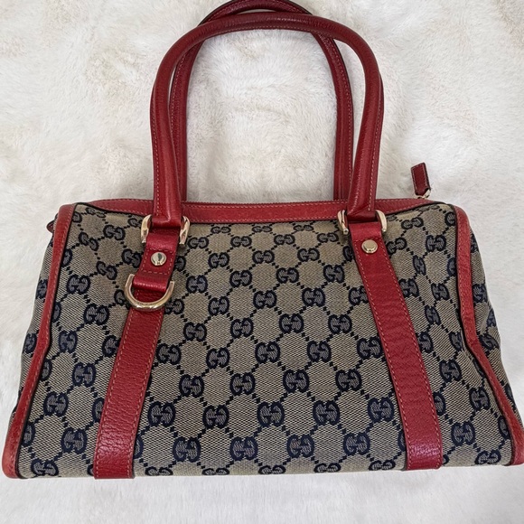 Gucci Red Abbey Boston Bag - Picture 7 of 9